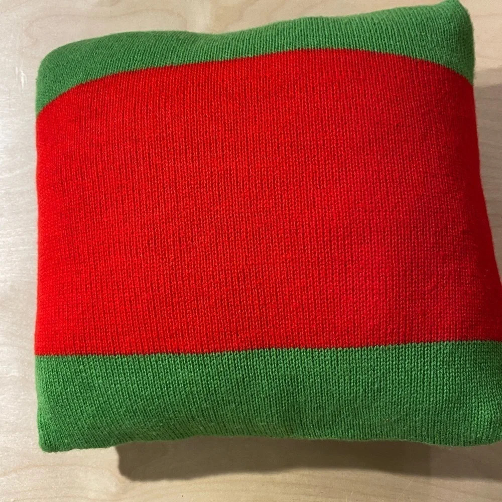 Festive Snowman Knit Pillow (OA)